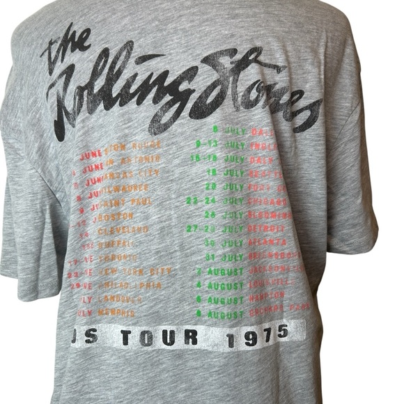 Rolling Stones Bravado Tee – 1975 Tour of the Americas Graphic Shirt SZ Large - Picture 6 of 13